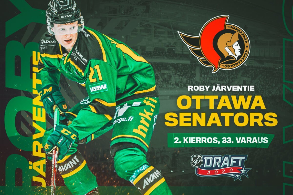 Roby Järventie drafted to Ottawa Senators – Tampereen Ilves